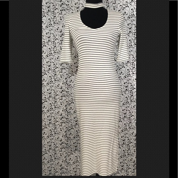 topshop striped maxi dress